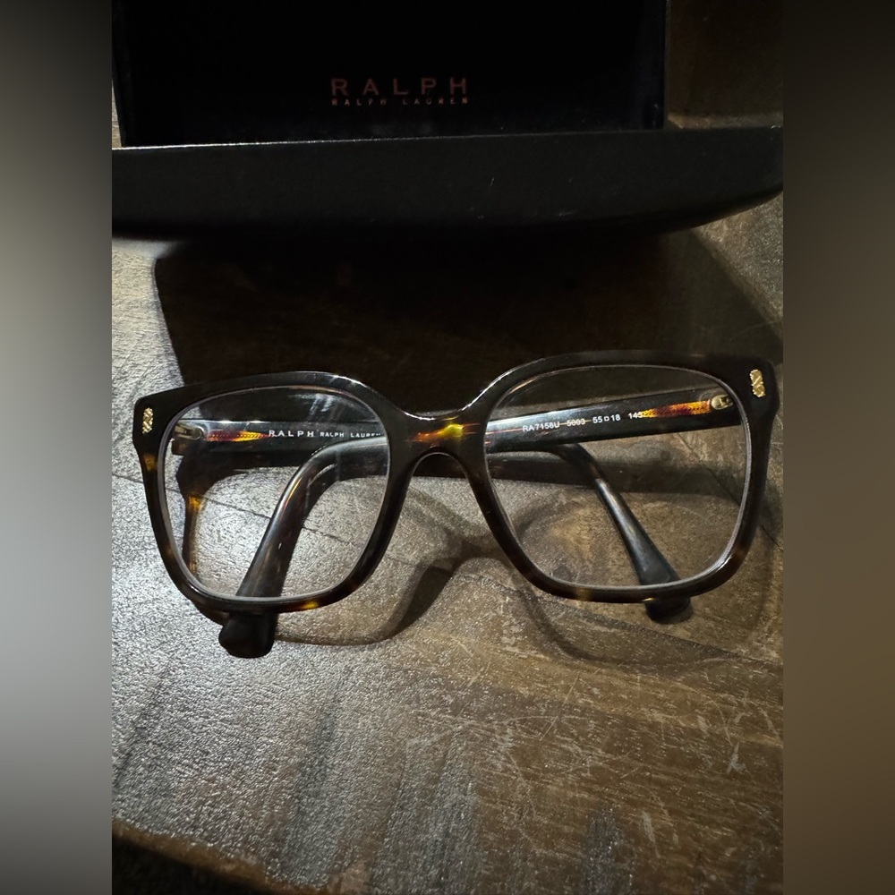Ralph Lauren Tortoise Shell Eyewear with Black Case RX - Picture 2 of 7